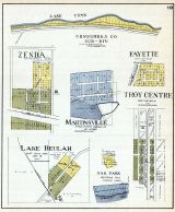 Zenda, Martinsville, Fayette, Troy Centre, Lake Beulah, Oak Park, Walworth County 1921